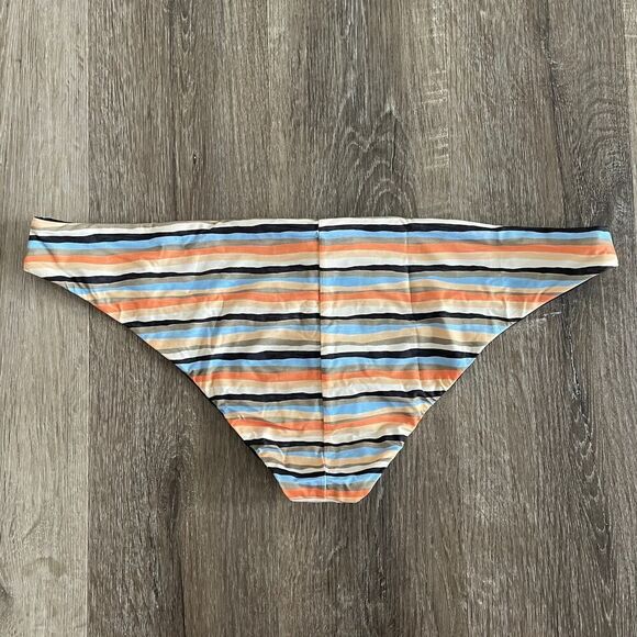 NWT Prana Gemma Reversible Bikini Bottom in Water Stripe - Size: XL - Picture 2 of 8